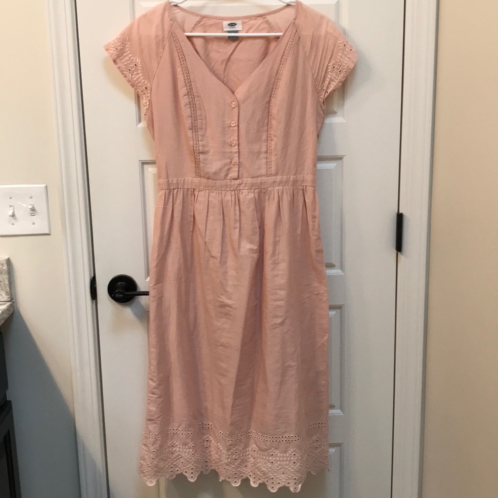 Spring dress with lots of detail